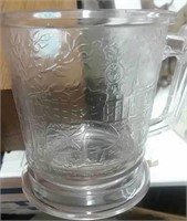 Antique Little Bo Peep glass cup