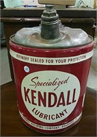 Kendall oil can 5 gallon in good condition