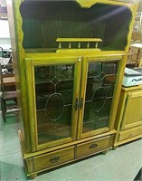 Master design cabinet with glass doors, 2 drawers