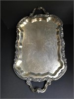 Lot of Two Silver Plated Platters