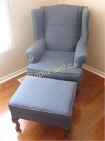 Gorgeous Wingback Chair & Ottoman