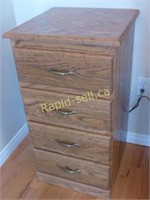Solid Oak Quality 4-Drawer Cabinet