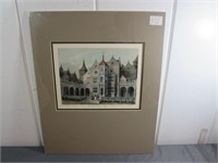 Vintage Matted Litho 16" x 20"