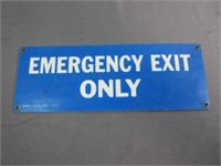 Fiberglass "Emergency Exit Only" Sign, 14" x 5"