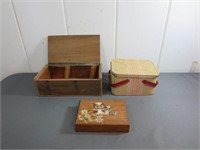 Classic Storage Boxes and a Tin
