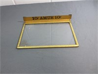 Vintage Glass & Metal Amur Cigar Display Top