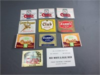 Vintage Beer Label Lot A