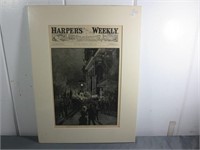 1884 Matted Harpers Weekly Print of Republican