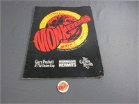 Monkees World Tour Pin and Program