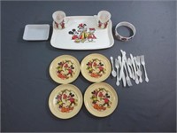 *Vintage Disney Mickey Mouse Tea/Serving Pieces