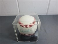 Billy Valentine Autographed Baseball