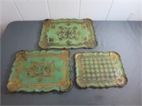 (3) Plastic Trays - Made in Italy