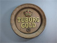 *15" Sign Foam Tuborg Gold Barrel End Sign