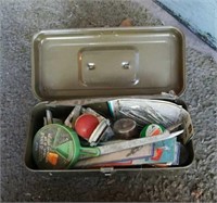Small tackle box with supplies