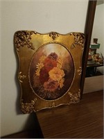 Ornate Framed Floarl Oil on Canvas