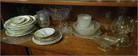 Group of Collectible Glassware- Plates, Pitchers