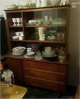 Vintage Wooden China Hutch- Contents Not Included