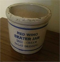 Vintage Red Wing Crock Beater Jar