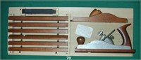 NICE Core-box plane with 8 irons and 7 bottoms