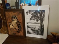 Wooden Owl Print & Three Shastas Print