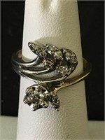 14K Ladies Diamond Ring, 3.8g