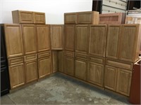 Country Oak Kitchen Cabinet Set