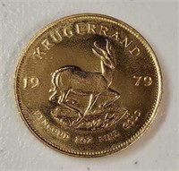 One Ounce Gold 1979 Krugerrand Coin