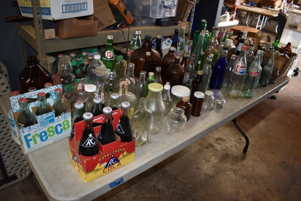 Large Selection Old Bottles