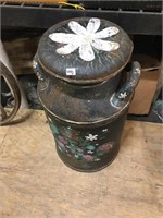 painted milk can