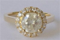 14ct Yellow Gold Diamond ring
