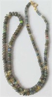 9kt gold Opal bead necklace