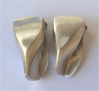 Georg Jensen pair of sterling silver ear clips