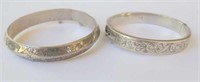 Antique Chester sterling silver bangle
