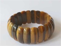 Tigers Eye panel bracelet 7cm