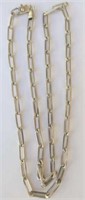 Vintage sterling silver chain link necklace