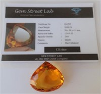 Large Citrine weighs 58 carats