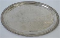 19th Century Old Sheffield plate oval butlers tray