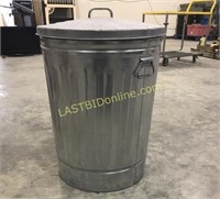 Full size galvanized trash can
