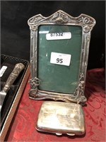 VICTORIAN STYLE PHOTO FRAME, SILVER