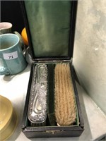 PR BOXED ENGLISH STERLING SILVER BRUSHES