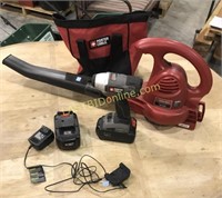 Cordless drill and electric blower
