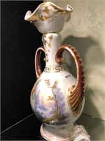 LARGE VICTORIAN HAND PAINTED VASE