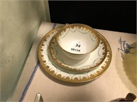 VICTORIAN CUP, SAUCER & PLATE