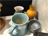 4PCE OF SIGNED POTTERY