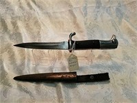 KS98 trench knife bayonet with Scabbard and 
frog
