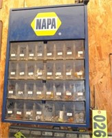 Napa wall mount light bulb display and contents