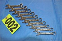 Snap-On 10-pc. metric comb. "Stubby" wrenches
