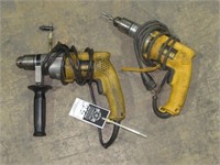 (Qty - 2) DeWalt 3/8" Drills-