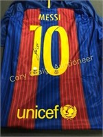 Signed Soccer Jersey Lionel Messi.