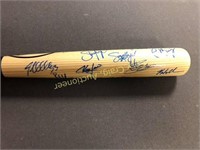 2016 World Series Champion team signed bat,